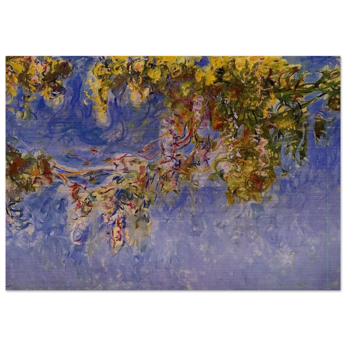 Wisteria - claude monet Brushed Aluminum Print - 70x100 cm / 28x40 inches | claude monet Aluminum Print | claude monet Prints