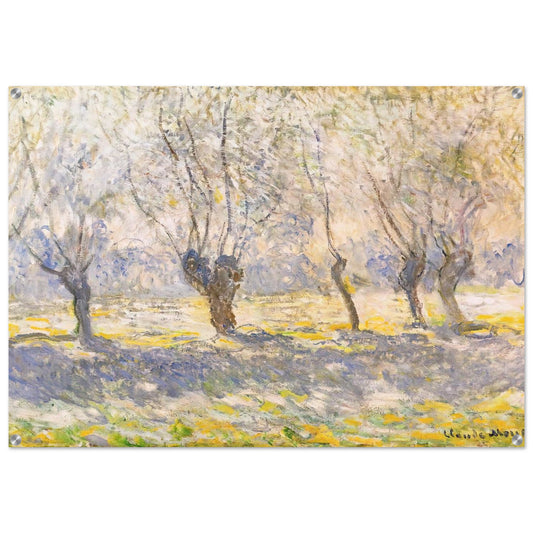 Willows, Giverny - claude monet Acrylic Print - 70x100 cm / 28x40″ inches