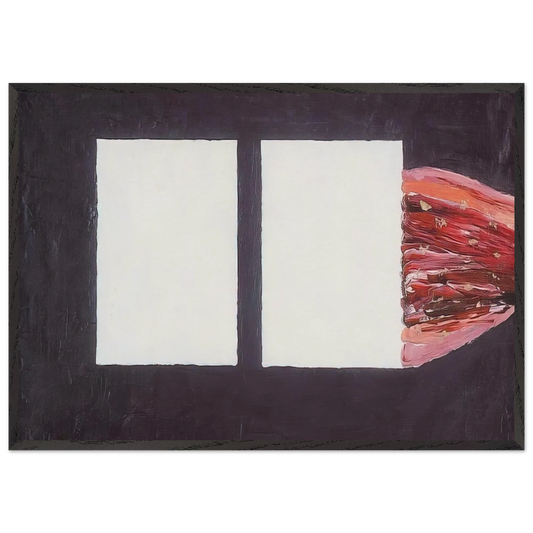 Untitled No 12a - 1957 - Forrest Bess 70x100 cm / 28x40 inches Framed Art Print – Black Wooden Frame