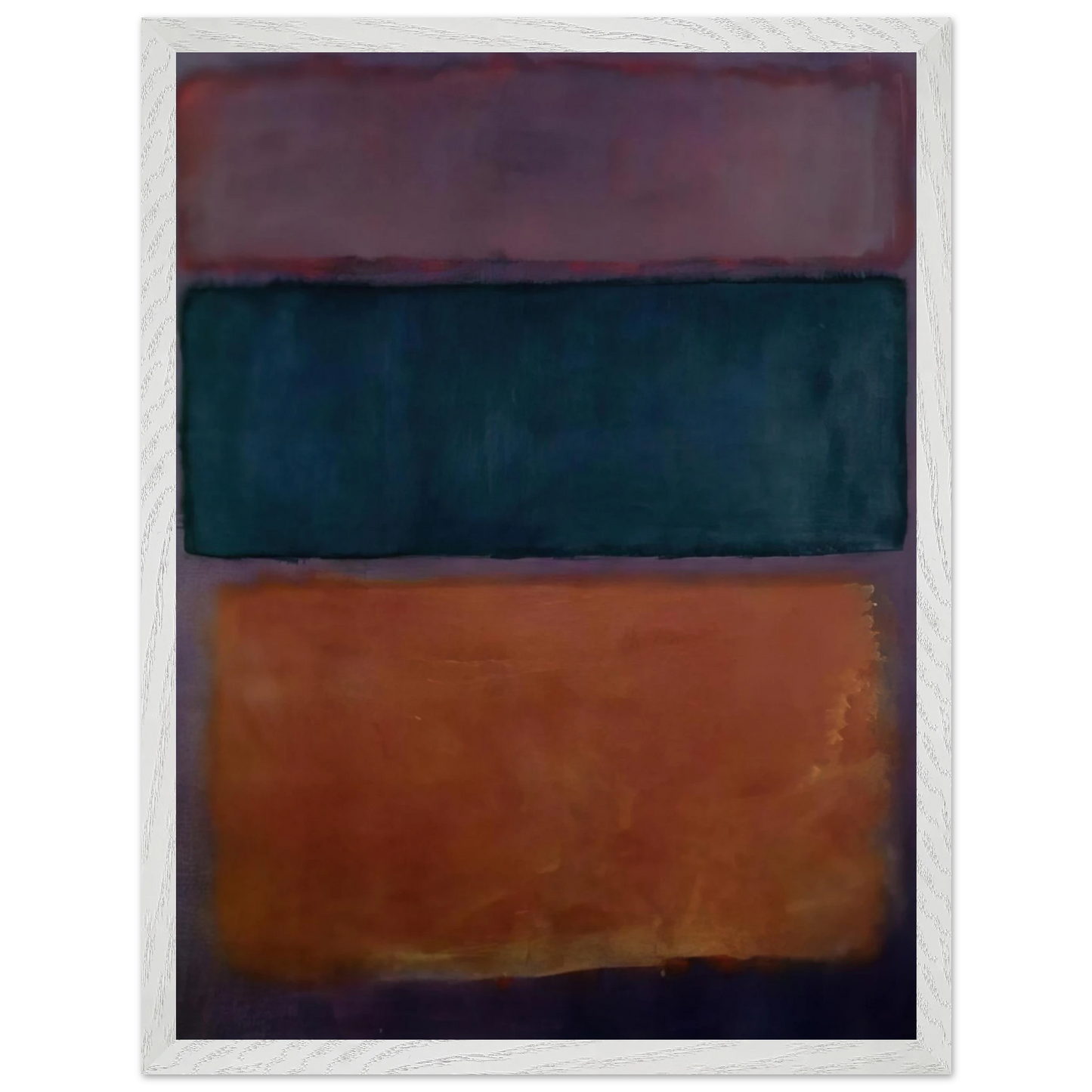 Helen Frankenthaler - Untitled - 1963 Wall art - 70x100 cm / 28x40 inches - Premium Wooden Framed Poster With Fine Art Paper-canvas - White frame