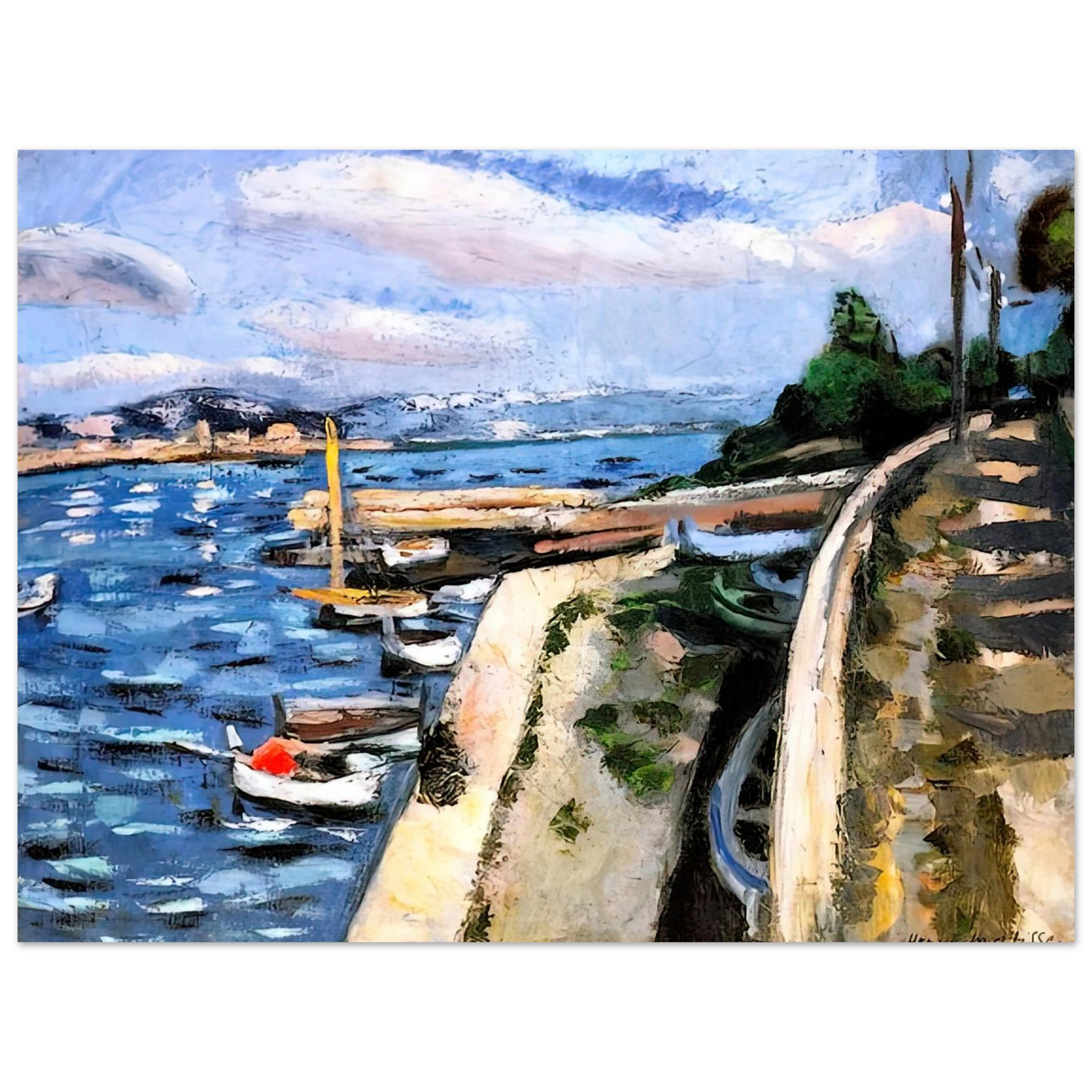 Henri Matisse - VIEW OF ANTIBES 1925  75x100 cm / 30x40inches Fine Art Poster