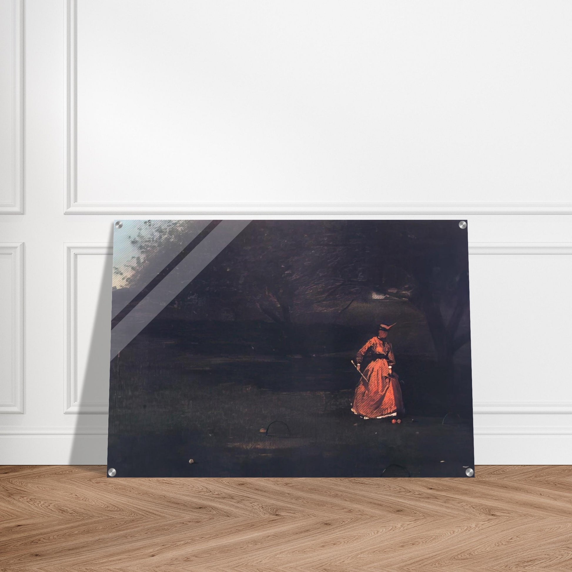 CROQUET PLAYERS 1 - Winslow Homer Acrylic Print - 70x100 cm / 28x40″ inches | Winslow Homer Wall Art | Winslow Homer Prints