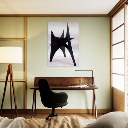 TROIS PICS INTERMEDIATE MAQUETTE 1967 - Alexander Calder Brushed Aluminum Print - 70x100 cm / 28x40 inches | Alexander Calder Aluminum Print | Alexander Calder Prints