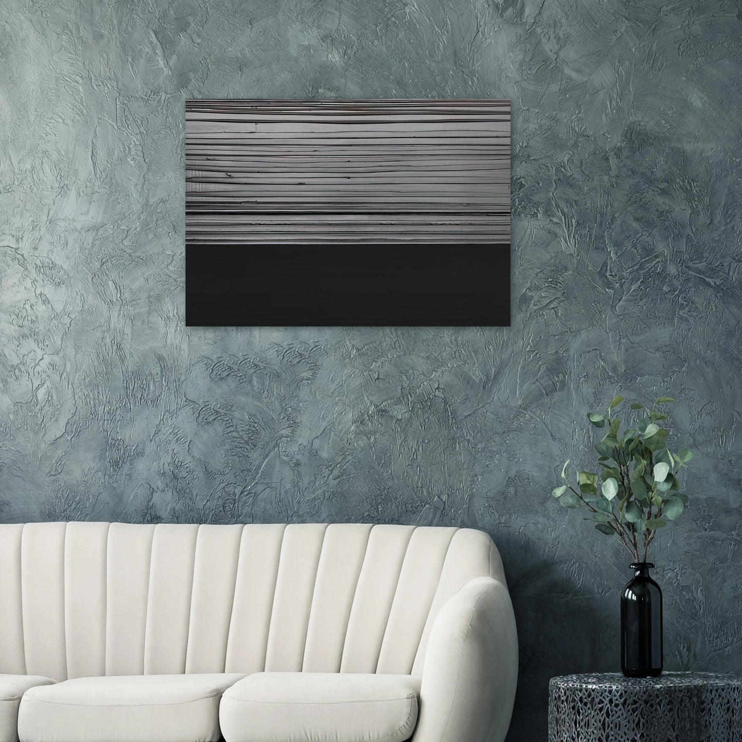 Peinture 12 November 2008 diptyque - 2008 - Pierre Soulages Brushed Aluminum Print - 70x100 cm / 28x40 inches | Pierre Soulages Aluminum Print | Pierre Soulages Prints