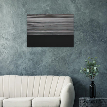 Peinture 12 November 2008 diptyque - 2008 - Pierre Soulages Brushed Aluminum Print - 70x100 cm / 28x40 inches | Pierre Soulages Aluminum Print | Pierre Soulages Prints