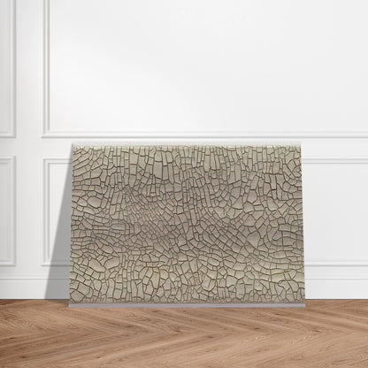 Cretto Grande Bianco - 1982 - Alberto Burri Brushed Aluminum Print - 70x100 cm / 28x40 inches | Alberto Burri Aluminum Print | Alberto Burri Prints