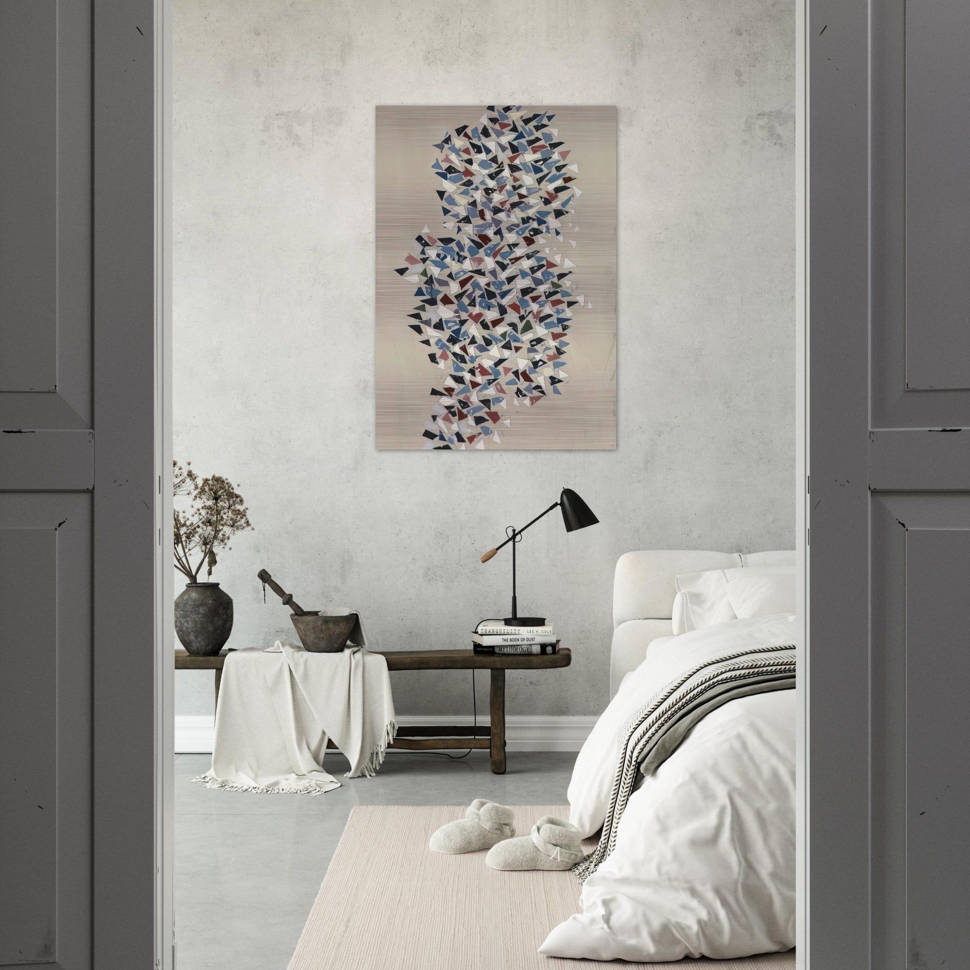 Shapes Group - 1987 - Robert Goodnough Brushed Aluminum Print - 70x100 cm / 28x40 inches | Robert Goodnough Aluminum Print | Robert Goodnough Prints