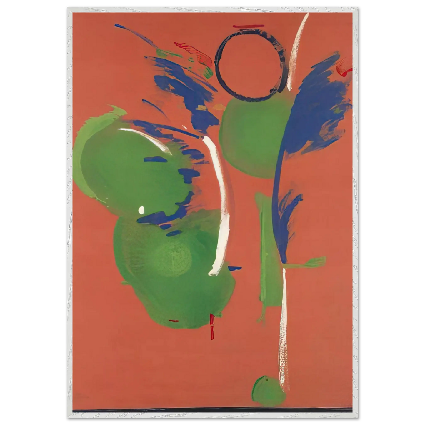 Helen Frankenthaler - Mary, Mary - 1987 Wall art - A3 (29.7 x 42  cm) - Premium Wooden Framed Poster With Fine Art Paper - White frame