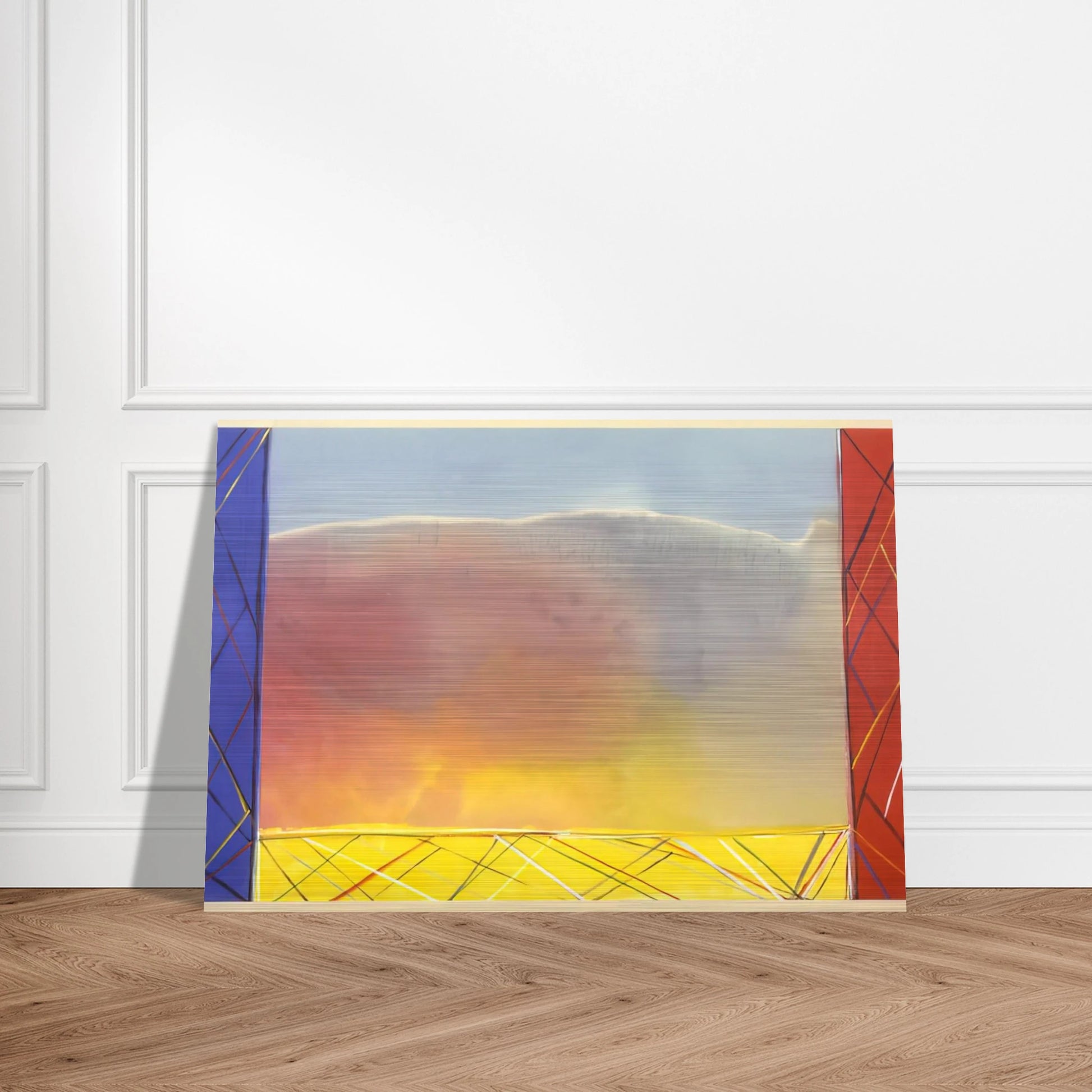 Winds Of Samoa - 1988 - Ronnie Landfield Brushed Aluminum Print - 70x100 cm / 28x40 inches | Ronnie Landfield Aluminum Print | Ronnie Landfield Prints