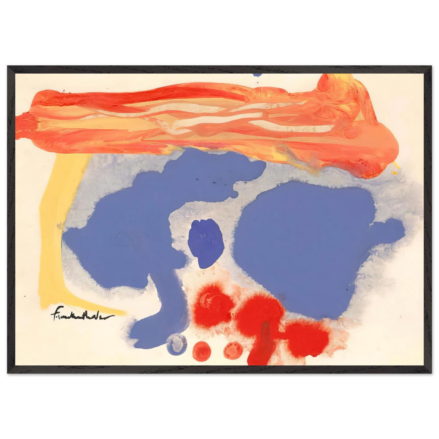 Helen Frankenthaler - Summerscene, Provincetown - 1961 Wall art - 30x40 cm / 12x16 inches - Fine Art Poster-canvas - -