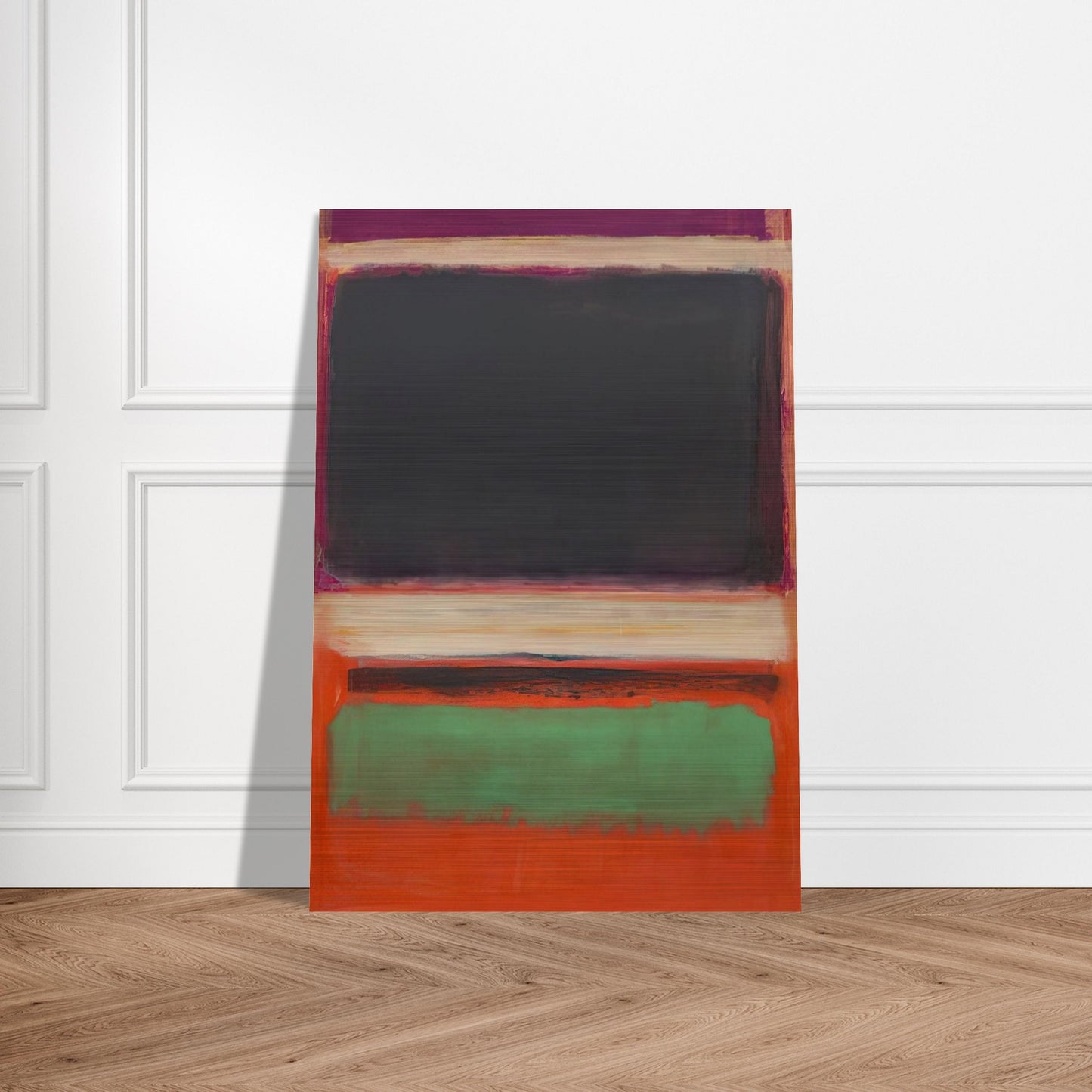 No.3No.13 Magenta, Black, Green on Orange - 1949 - Mark Rothko Brushed Aluminum Print - 70x100 cm / 28x40 inches | Mark Rothko Aluminum Print | Mark Rothko Prints
