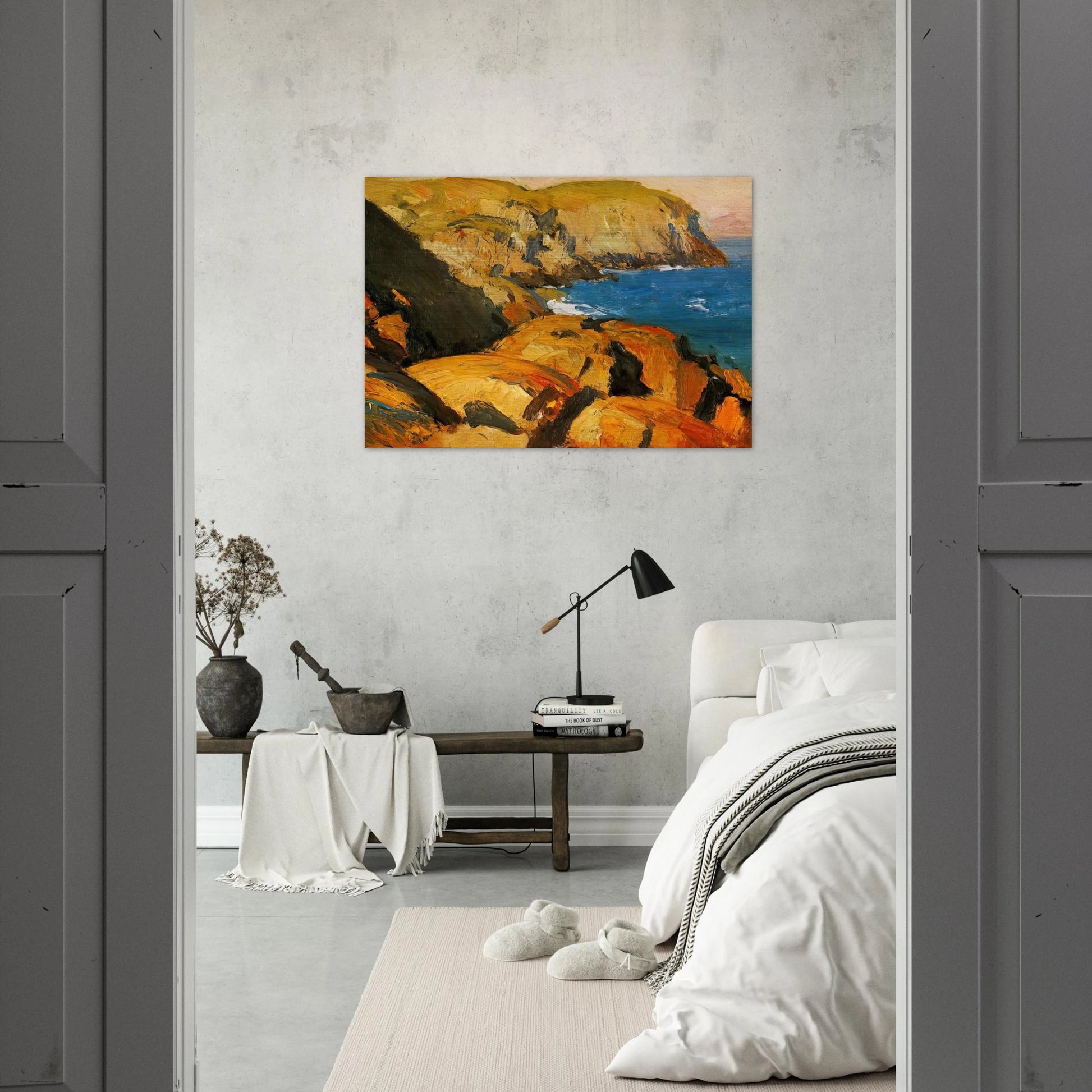 Blackhead, Monhegan - Edward Hopper Brushed Aluminum Print - 70x100 cm / 28x40 inches | Edward Hopper Aluminum Print | Edward Hopper Prints