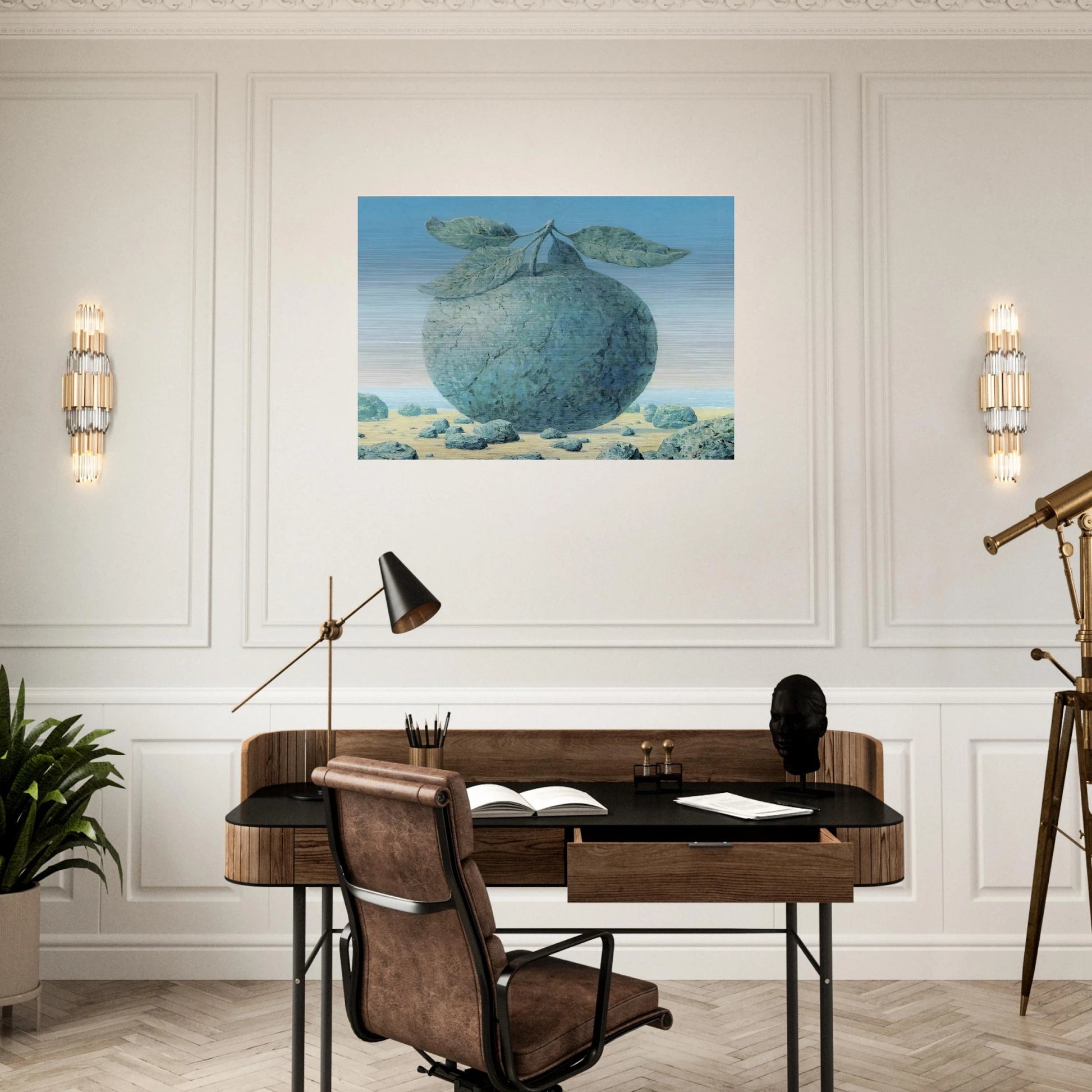 THE GREAT TABLE 1963 - Rene Magritte Brushed Aluminum Print - 70x100 cm / 28x40 inches | Rene Magritte Aluminum Print | Rene Magritte Prints