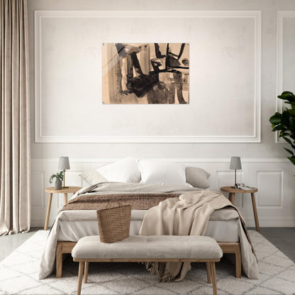 Untitled - Abstract Expressionism - Nasreen Mohamedi Acrylic Print - 70x100 cm / 28x40″ inches | Nasreen Mohamedi Wall Art | Nasreen Mohamedi Prints