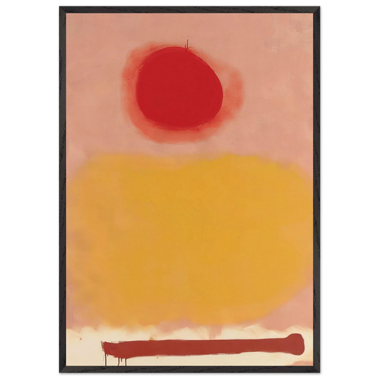 Amorphous - 1973 - Adolph Gottlieb 70x100 cm / 28x40 inches Framed Art Print – Black Wooden Frame