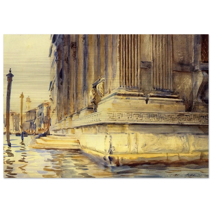 Palazzo Grimani - John Singer Sargent Brushed Aluminum Print - 70x100 cm / 28x40 inches | John Singer Sargent Aluminum Print | John Singer Sargent Prints