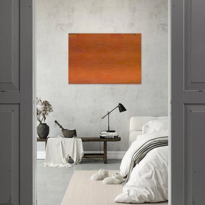 Untitled Orange Painting - 1955 - Robert Ryman Brushed Aluminum Print - 70x100 cm / 28x40 inches | Robert Ryman Aluminum Print | Robert Ryman Prints