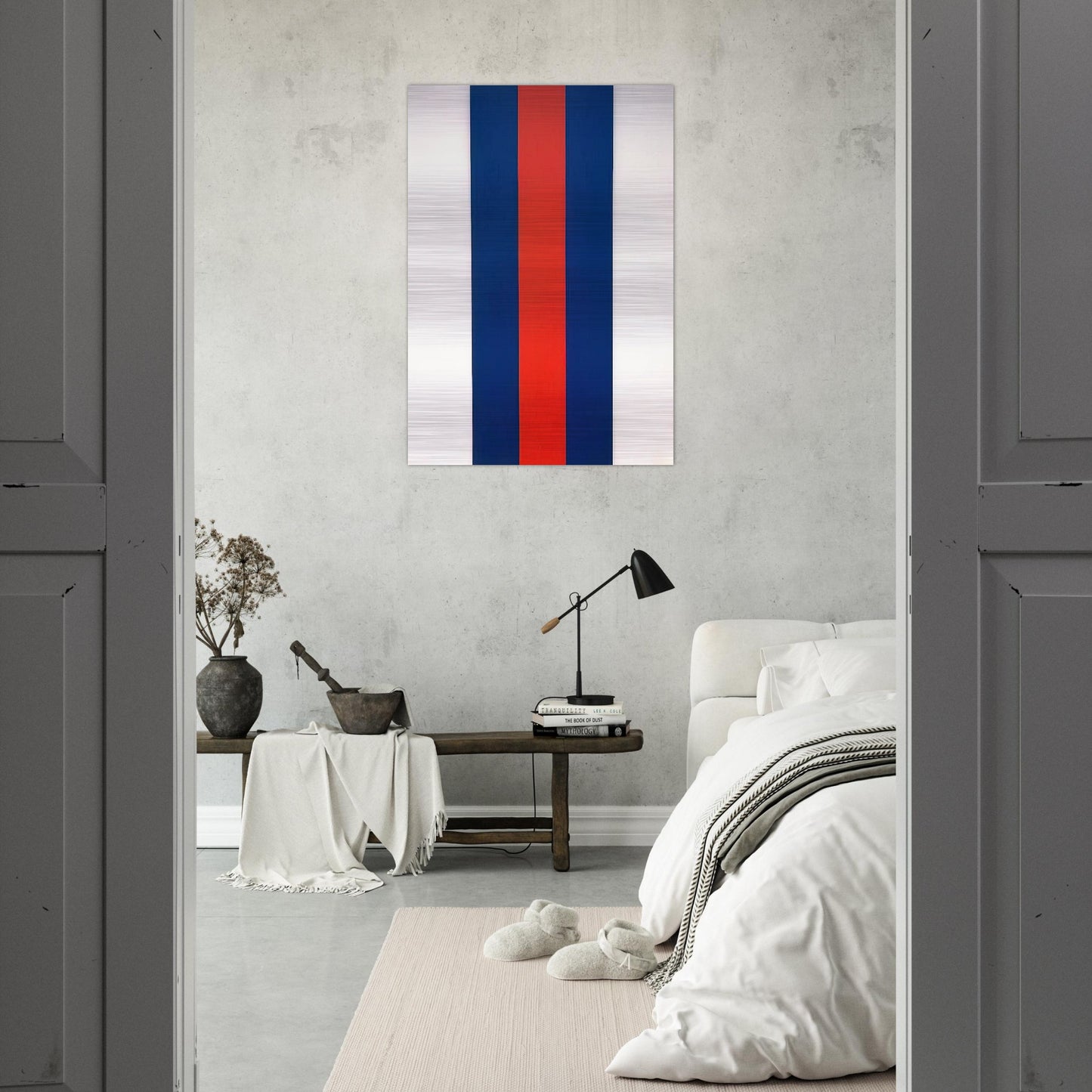 Voice of Fire - Barnett Newman Brushed Aluminum Print - 70x100 cm / 28x40 inches | Barnett Newman Aluminum Print | Barnett Newman Prints