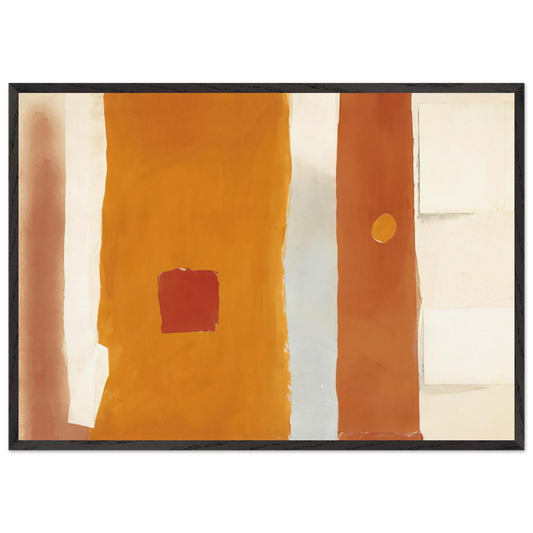UNTITLED 1982 N3 - Esteban Vicente 70x100 cm / 28x40 inches Framed Art Print – Black Wooden Frame