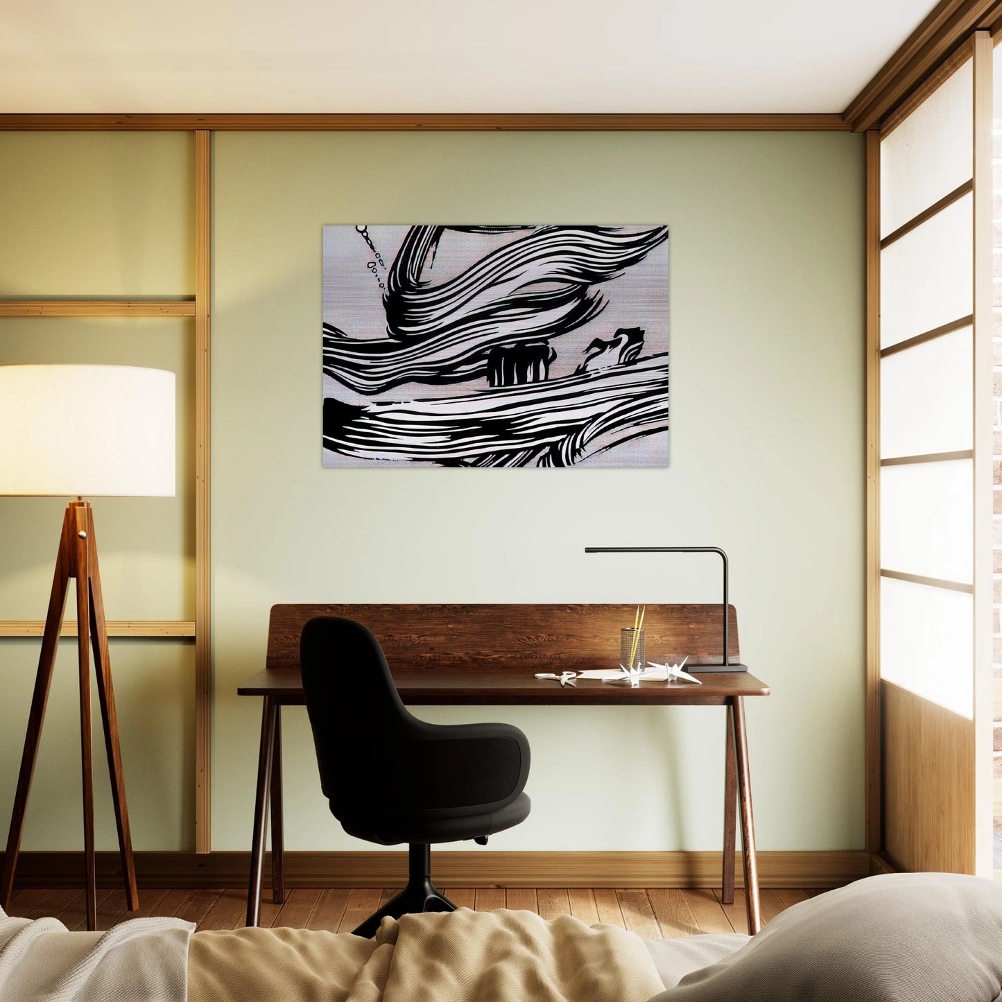 BRUSHSTROKES 1968 - Roy Lichtenstein Brushed Aluminum Print - 70x100 cm / 28x40 inches | Roy Lichtenstein Aluminum Print | Roy Lichtenstein Prints