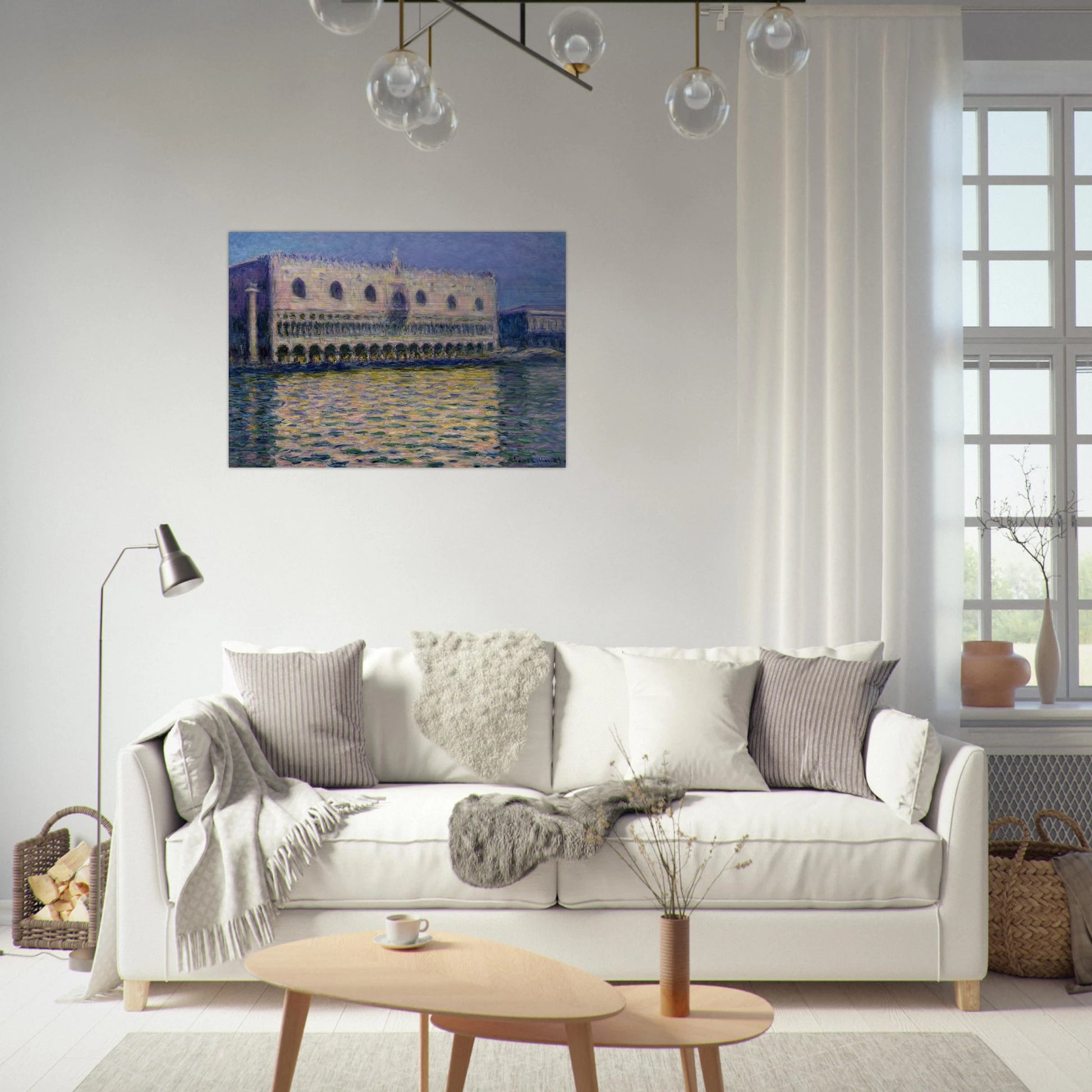 The Palazzo Ducale - claude monet Brushed Aluminum Print - 70x100 cm / 28x40 inches | claude monet Aluminum Print | claude monet Prints