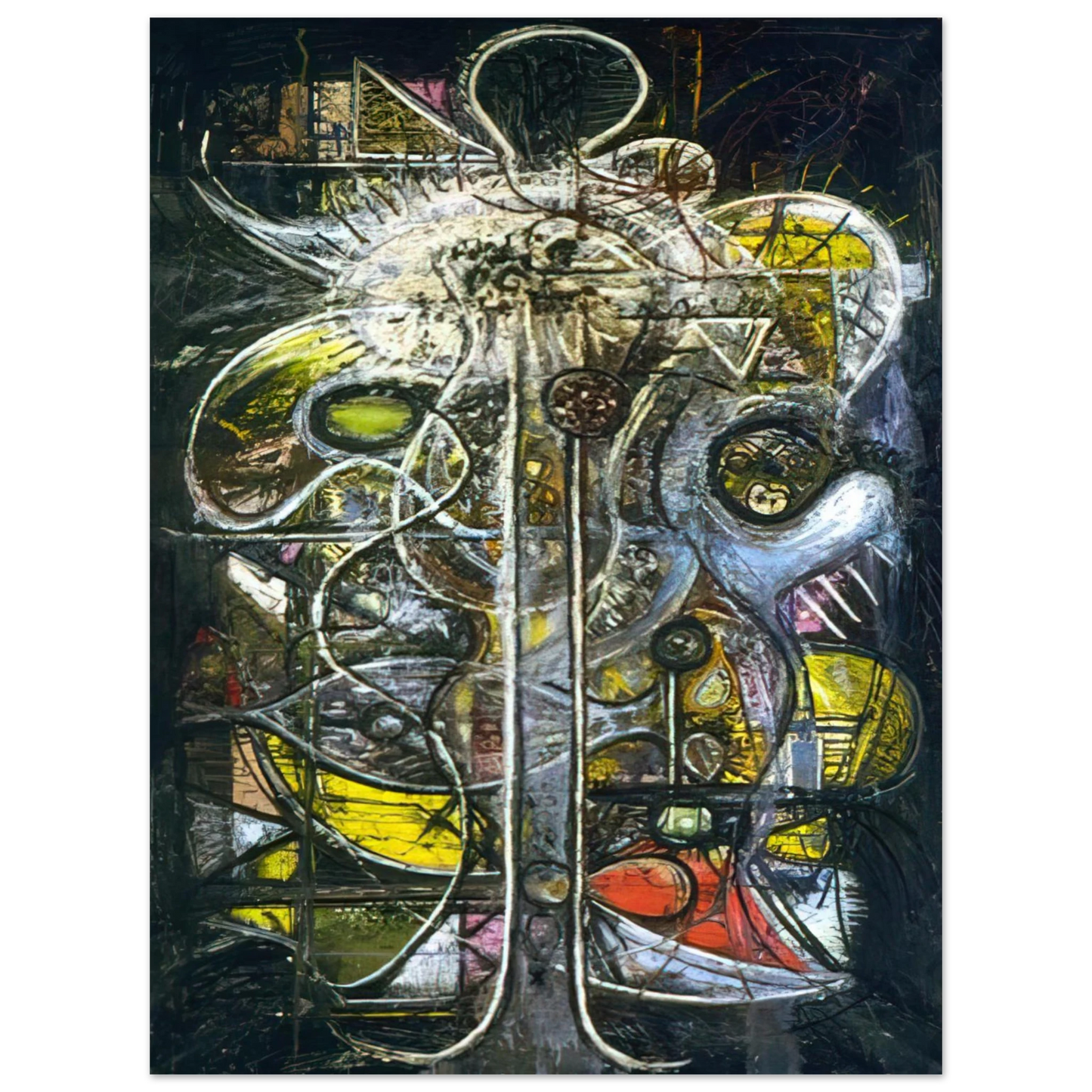 Richard Pousette-Dart - Comprehension of the Atom, Crucifixion  75x100 cm / 30x40inches Fine Art Poster