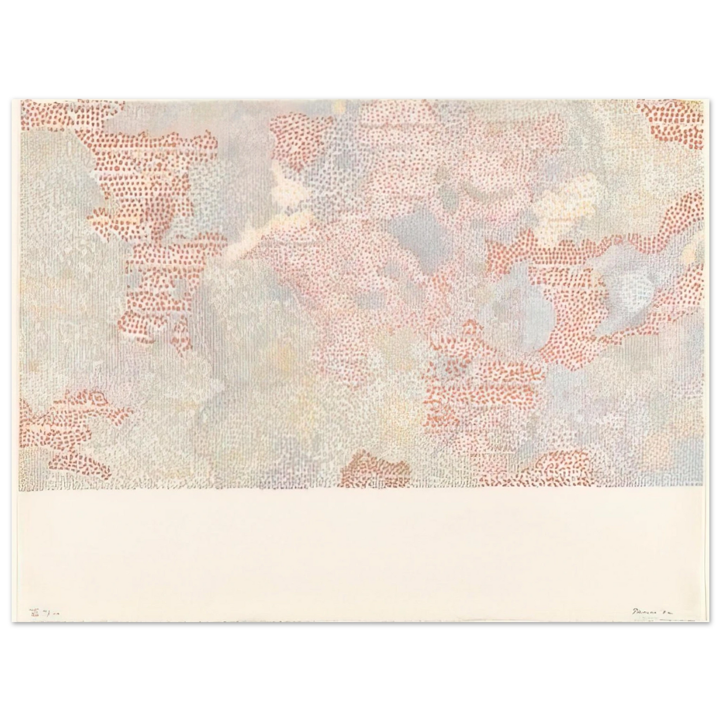 Nancy Graves - MASKELYNE DA REGION OF THE MOON FROM THE SERIES LUNAR MAPS 1972  75x100 cm / 30x40inches Fine Art Poster