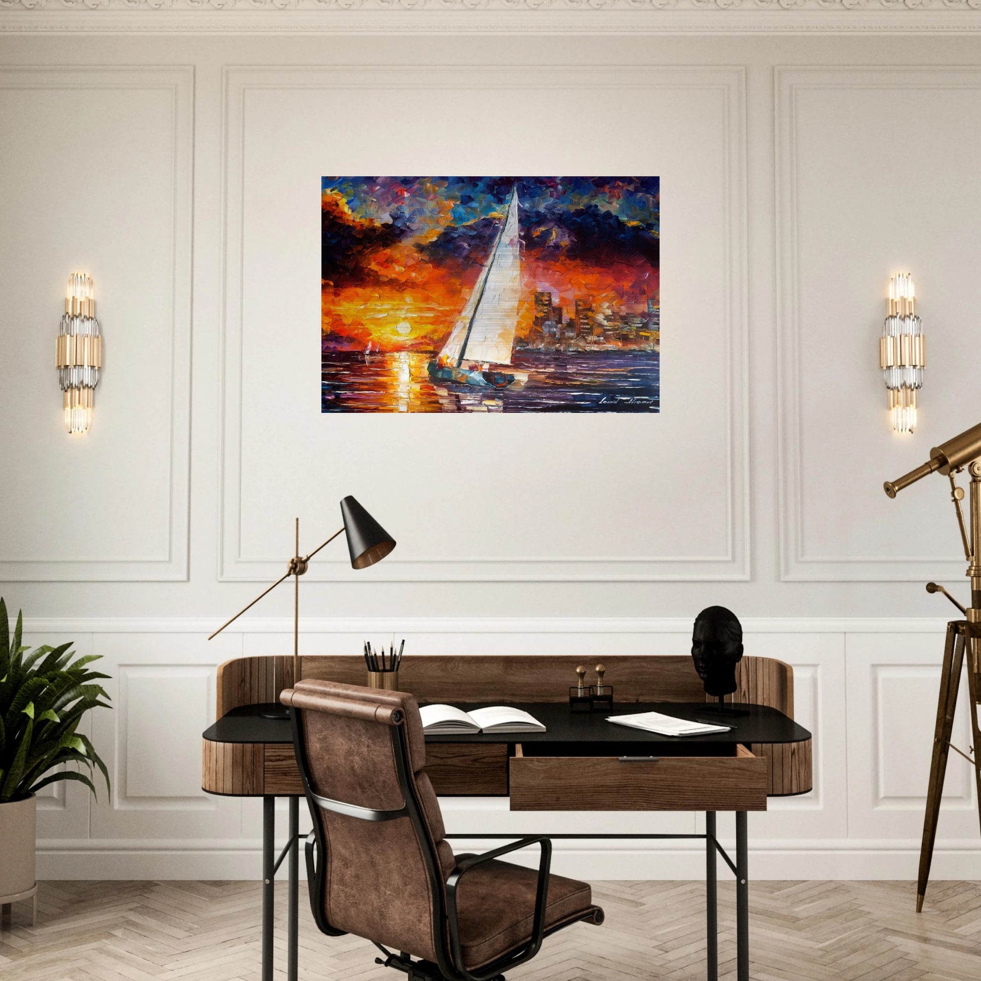 Leonid Afremov - Leonid Afremov Brushed Aluminum Print - 70x100 cm / 28x40 inches | Leonid Afremov Aluminum Print | Leonid Afremov Prints