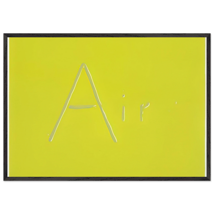 AIR 1969 - Edward Ruscha 70x100 cm / 28x40 inches Framed Art Print – Black Wooden Frame