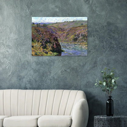 Valley of the Creuse, Sunlight Effect - claude monet Brushed Aluminum Print - 70x100 cm / 28x40 inches | claude monet Aluminum Print | claude monet Prints