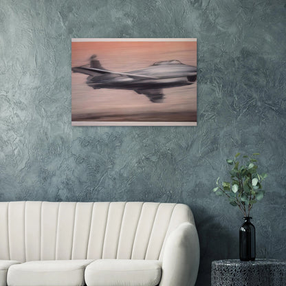 JET FIGHTER 1963 - Gerhard Richter Brushed Aluminum Print - 70x100 cm / 28x40 inches | Gerhard Richter Aluminum Print | Gerhard Richter Prints