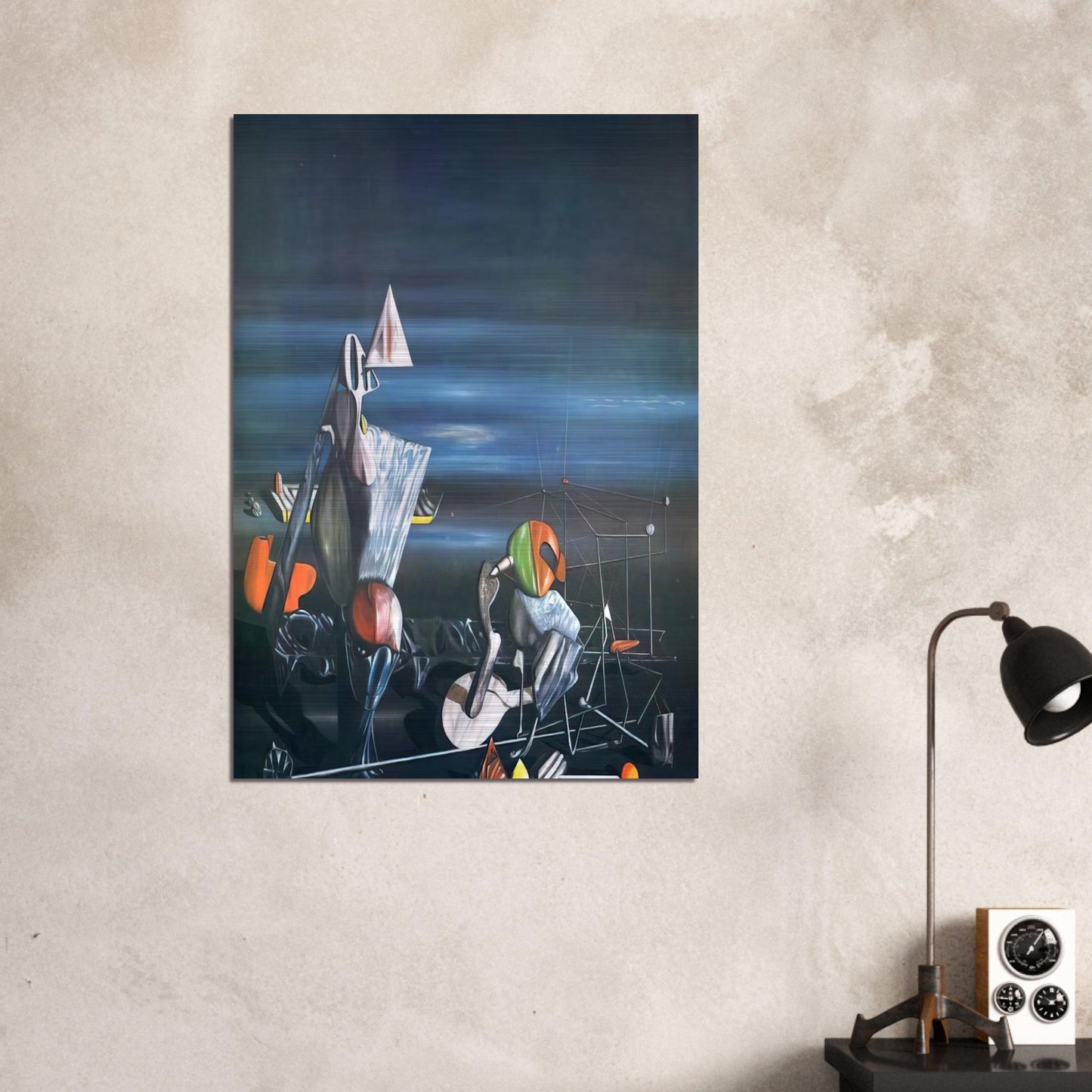 Slowly Toward The North - Yves Tanguy Brushed Aluminum Print - 70x100 cm / 28x40 inches | Yves Tanguy Aluminum Print | Yves Tanguy Prints