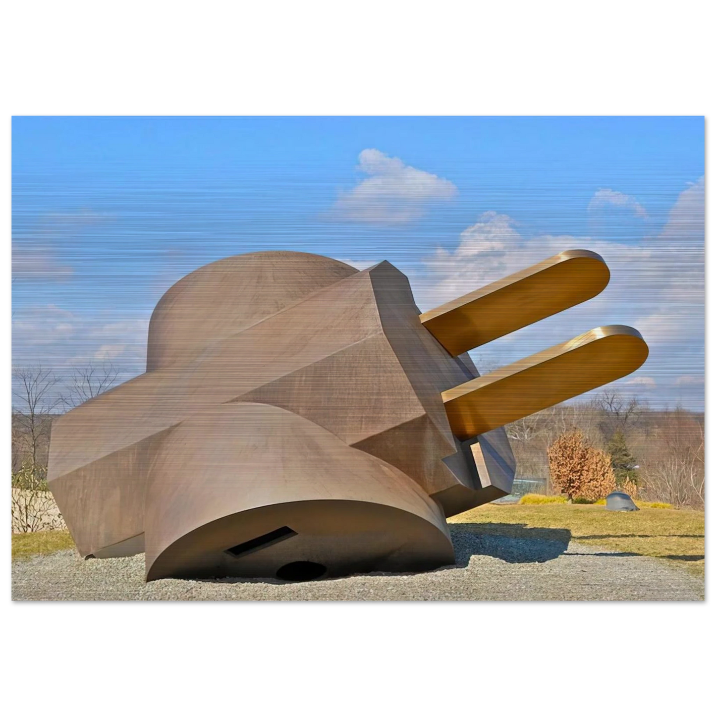 PLUG 1970 - Claes Oldenburg Brushed Aluminum Print - 70x100 cm / 28x40 inches | Claes Oldenburg Aluminum Print | Claes Oldenburg Prints