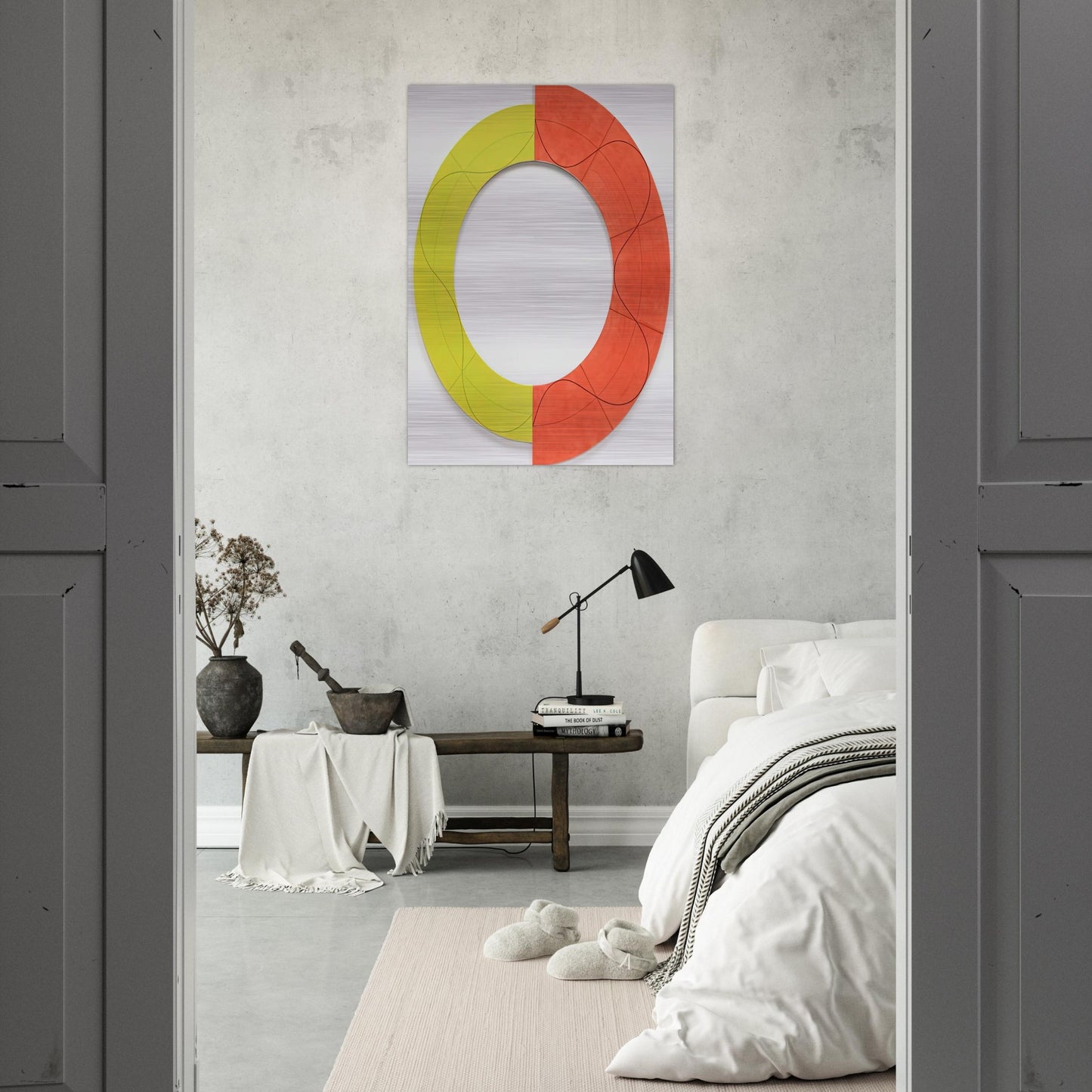 SPLIT RING IMAGE 1 2009 - Robert Mangold Brushed Aluminum Print - 70x100 cm / 28x40 inches | Robert Mangold Aluminum Print | Robert Mangold Prints