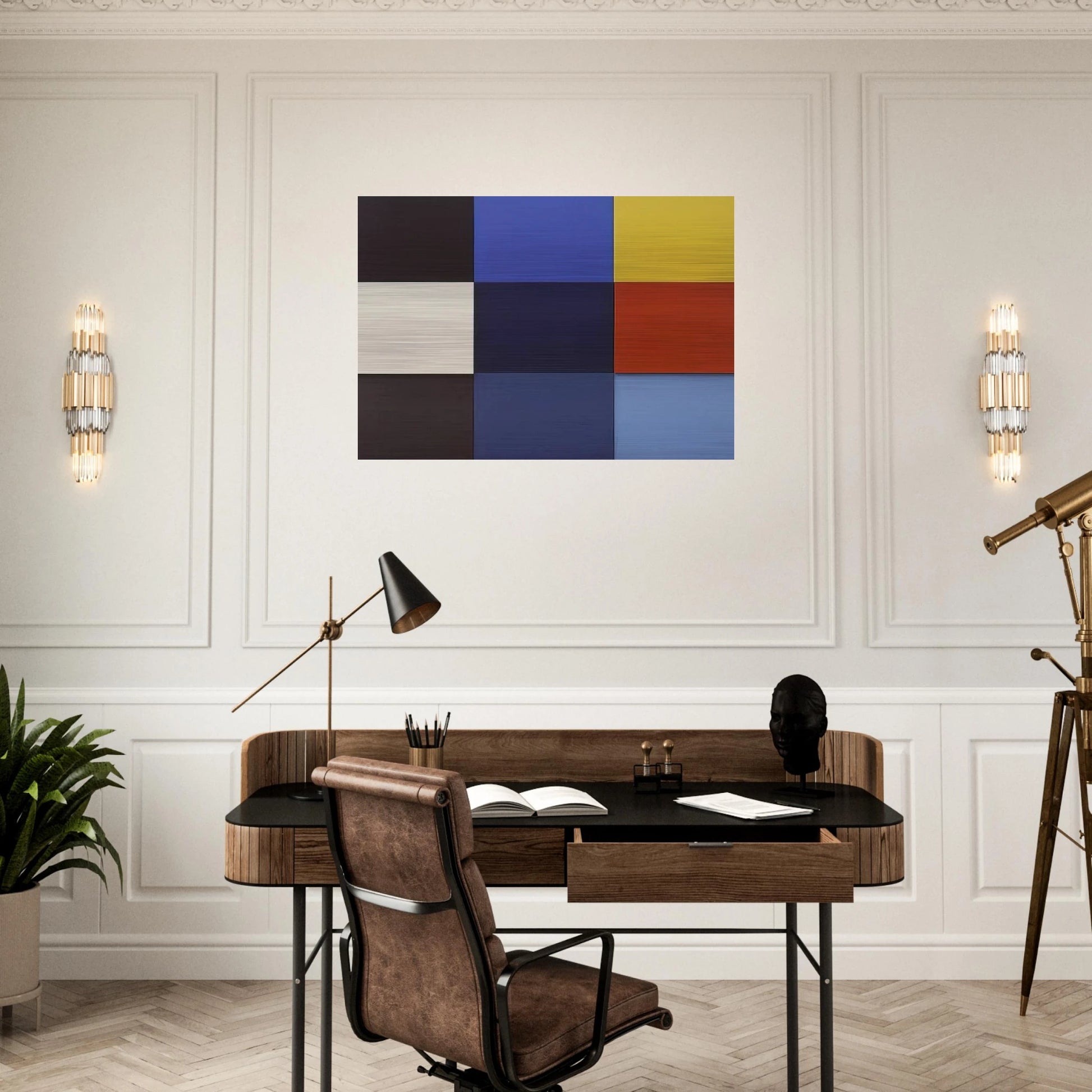M‚diterann‚e - Ellsworth Kelly Brushed Aluminum Print - 70x100 cm / 28x40 inches | Ellsworth Kelly Aluminum Print | Ellsworth Kelly Prints