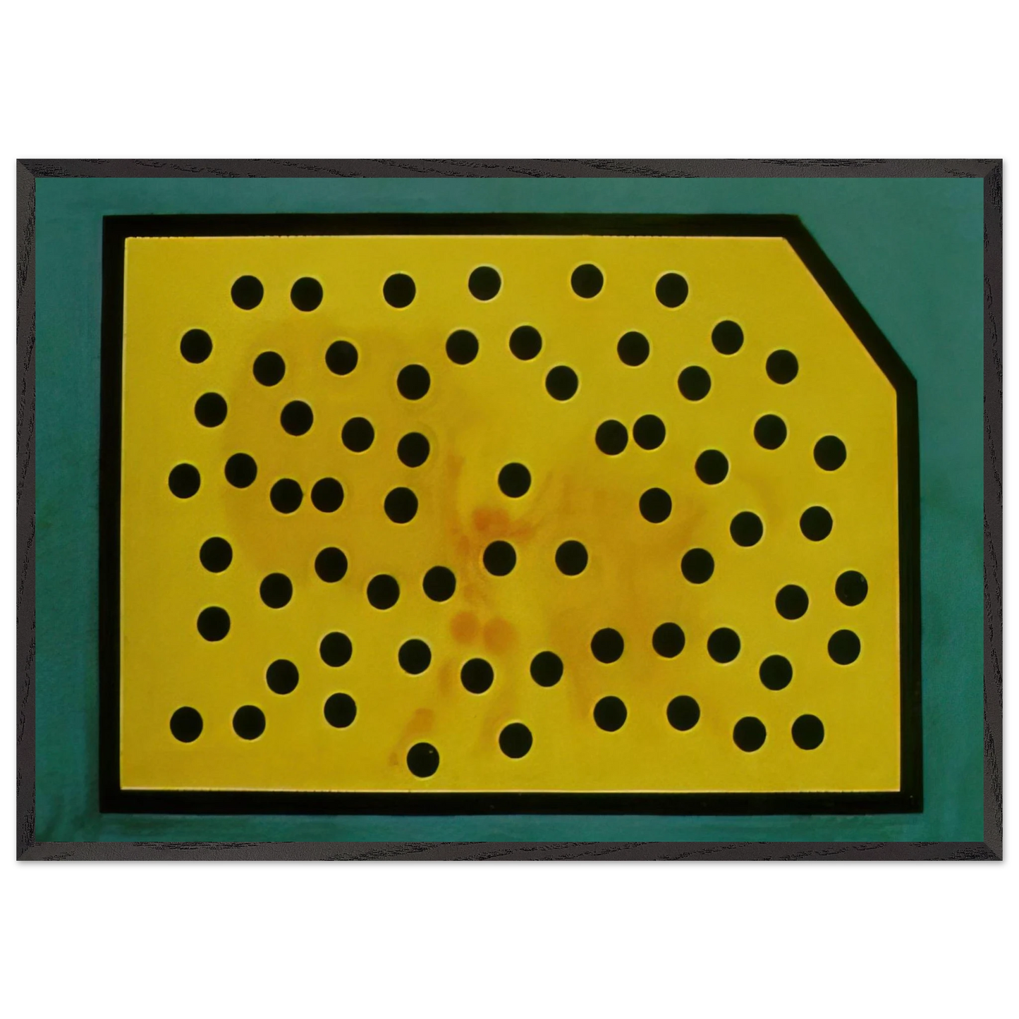 RANDOMDOT CORRELOGRAM THE GOLDEN FLEECE - Salvador Dali 70x100 cm / 28x40 inches Framed Art Print – Black Wooden Frame