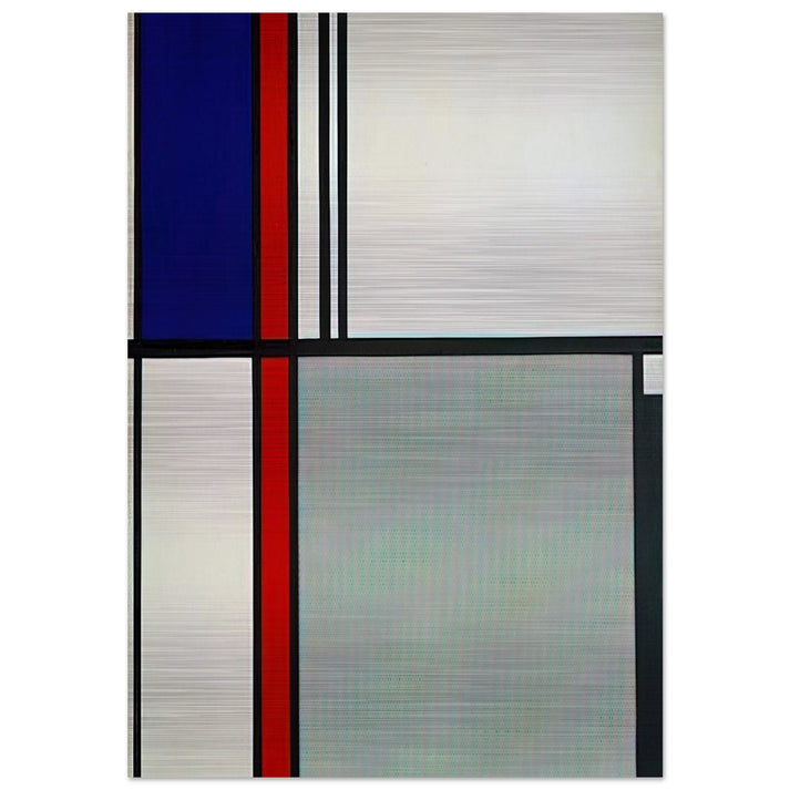 NONOBJECTIVE II 1964 - Roy Lichtenstein Brushed Aluminum Print - 70x100 cm / 28x40 inches | Roy Lichtenstein Aluminum Print | Roy Lichtenstein Prints