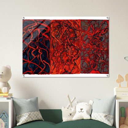 Nevisian Triptych - 2008 - Brice Marden Acrylic Print - 70x100 cm / 28x40″ inches