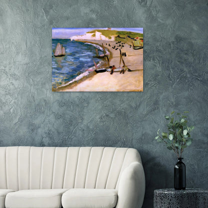 AHT AMONT CLIFFS AT ETRETAT 1921 - Henri Matisse Brushed Aluminum Print - 70x100 cm / 28x40 inches | Henri Matisse Aluminum Print | Henri Matisse Prints