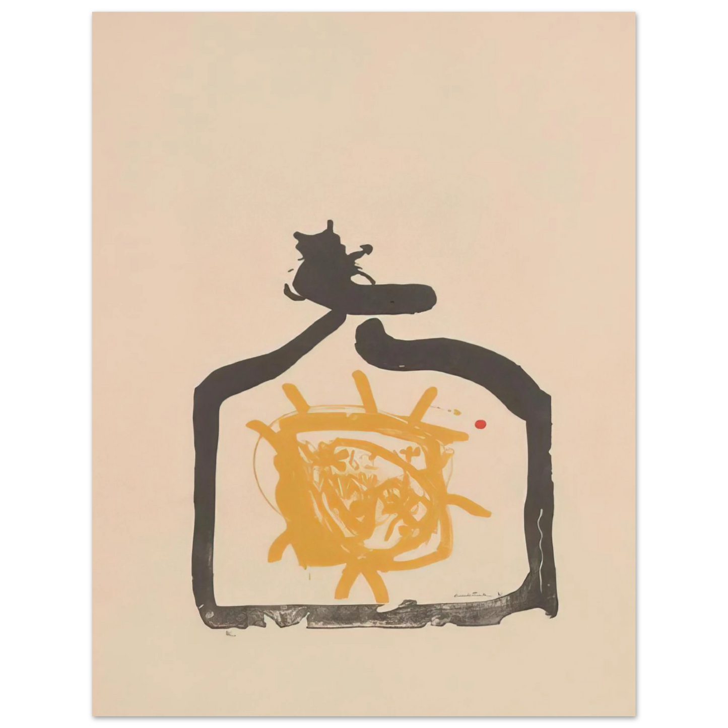 Helen Frankenthaler - May 26th Backwards - 1961 Wall art - 13x18 cm / 5x7 inches - Premium Wooden Framed Poster With Fine Art Paper-canvas - Wood frame