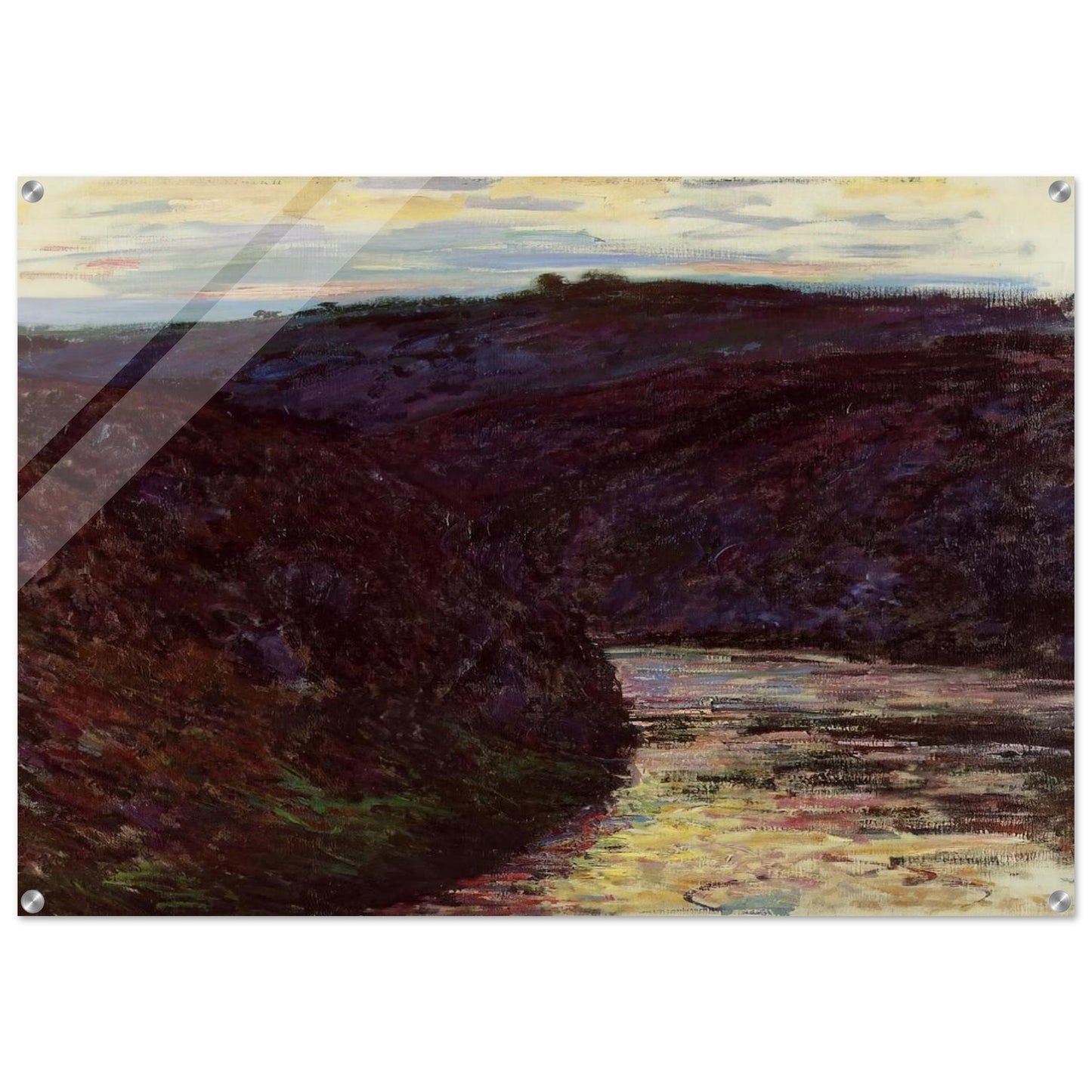 Valley of the Creuse - claude monet Acrylic Print - 70x100 cm / 28x40″ inches