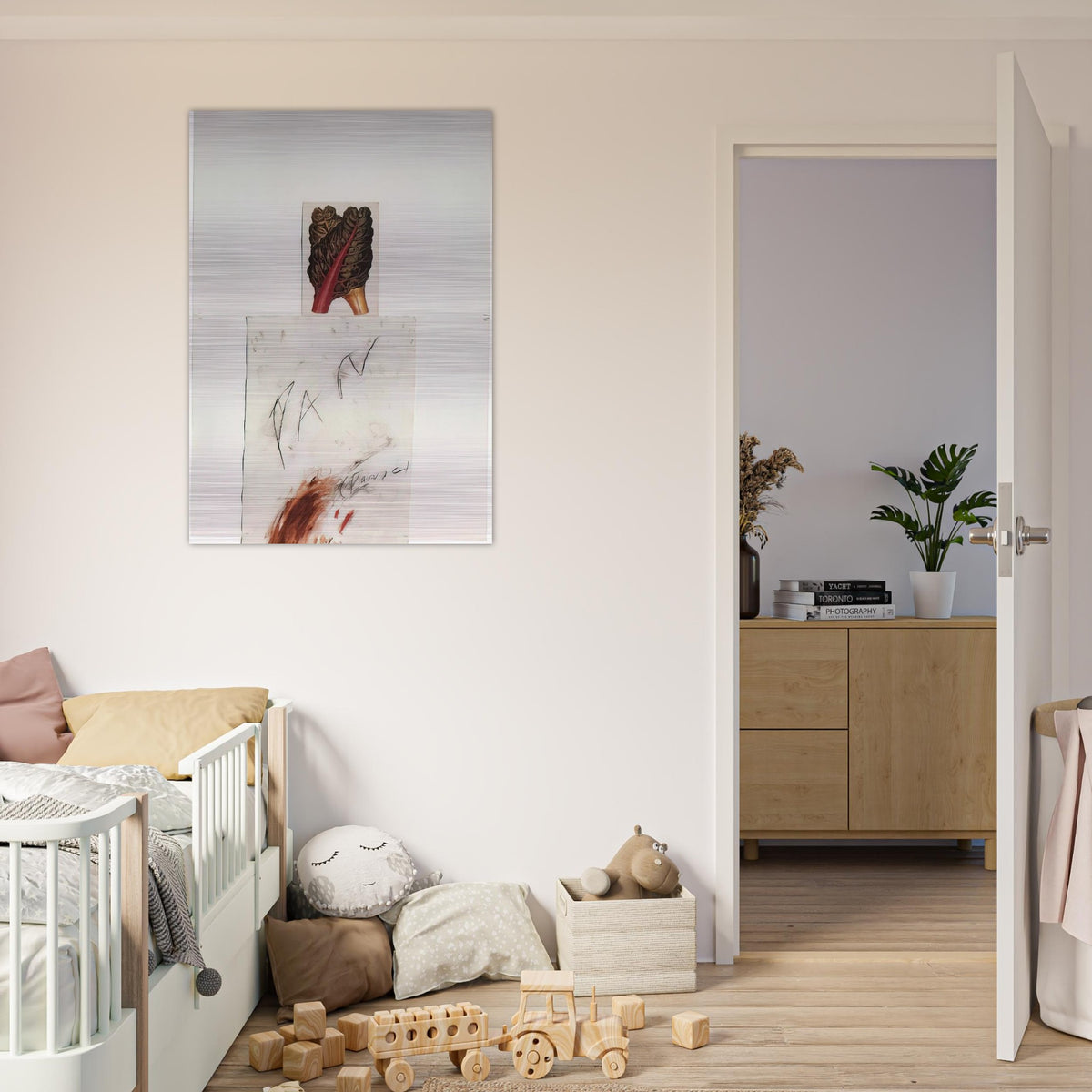 Pan - Cy Twombly Brushed Aluminum Print - 70x100 cm / 28x40 inches | Cy Twombly Aluminum Print | Cy Twombly Prints