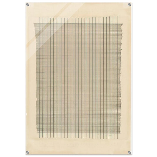 Tremolo - Agnes Martin Acrylic Print - 70x100 cm / 28x40″ inches | Agnes Martin Wall Art | Agnes Martin Prints