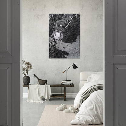 DELFT - MC Escher Brushed Aluminum Print - 70x100 cm / 28x40 inches | MC Escher Aluminum Print | MC Escher Prints | Maurits Cornelis Escher Prints