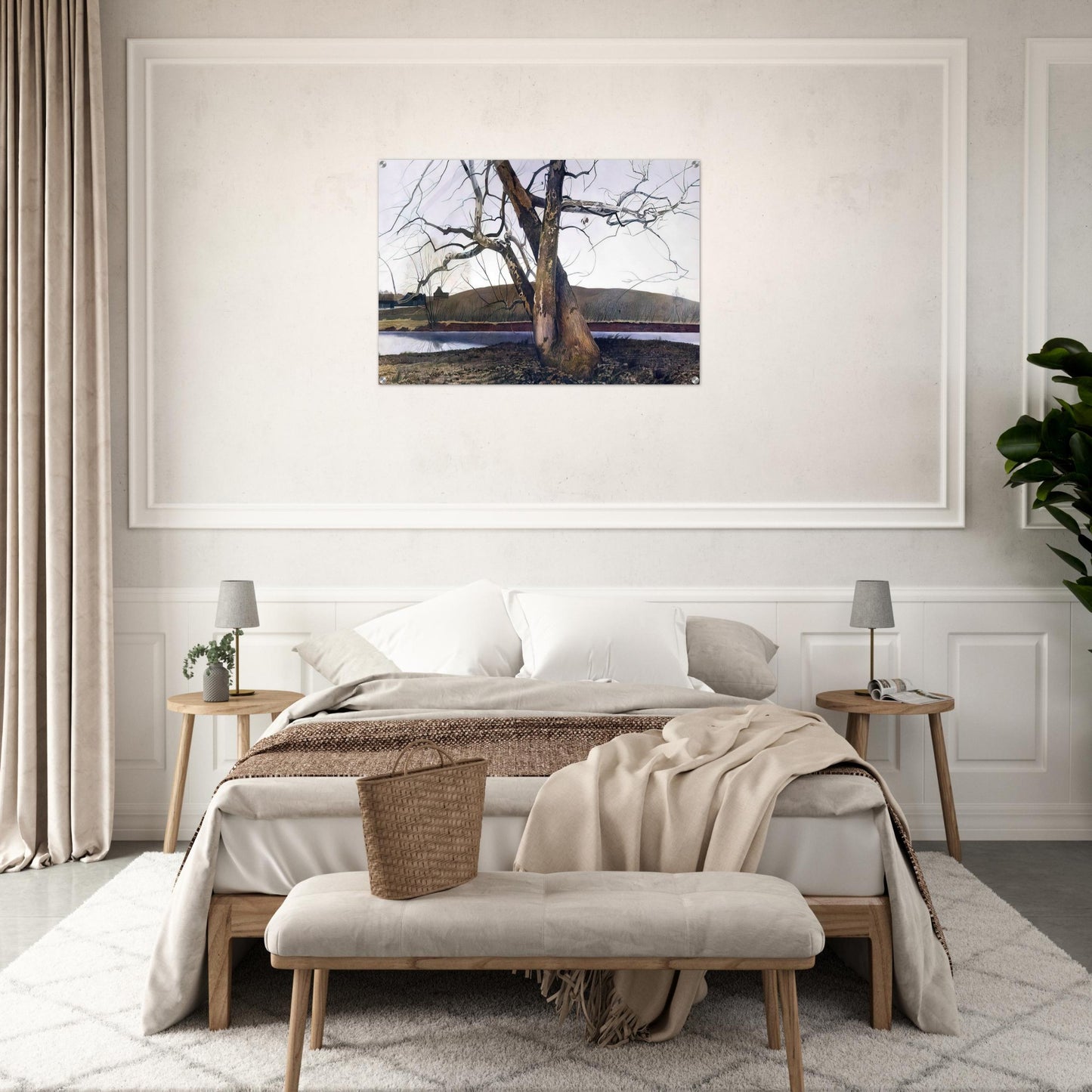 DIL HUEY FARM - Andrew Wyeth Acrylic Print - 70x100 cm / 28x40″ inches | Andrew Wyeth Wall Art | Andrew Wyeth Prints