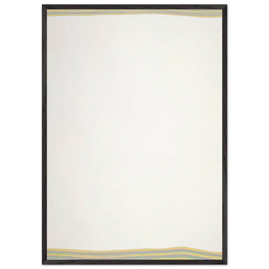 Meandering - 1979 - Gene Davis 70x100 cm / 28x40 inches Framed Art Print – Black Wooden Frame