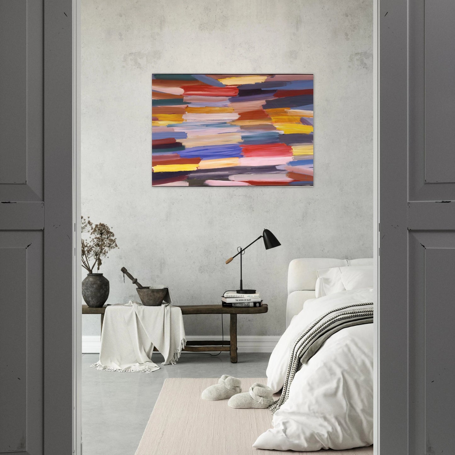 Something Else - 1967 - Ronnie Landfield Brushed Aluminum Print - 70x100 cm / 28x40 inches | Ronnie Landfield Aluminum Print | Ronnie Landfield Prints