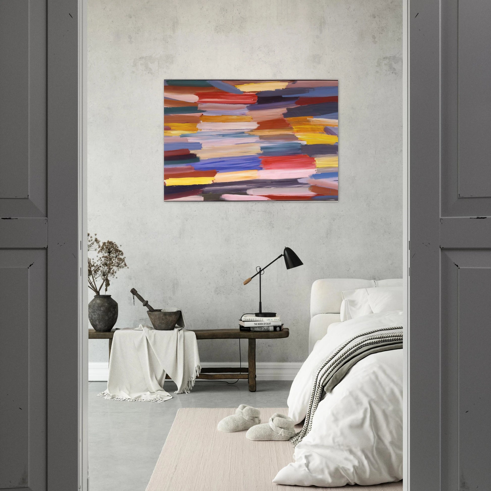 Something Else - 1967 - Ronnie Landfield Brushed Aluminum Print - 70x100 cm / 28x40 inches | Ronnie Landfield Aluminum Print | Ronnie Landfield Prints