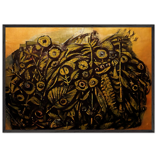Untitled - 1945 N4 - Edward Corbett 70x100 cm / 28x40 inches Framed Art Print – Black Wooden Frame
