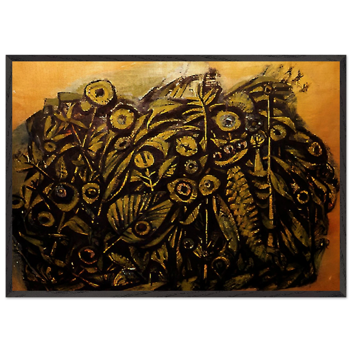 Untitled - 1945 N4 - Edward Corbett 70x100 cm / 28x40 inches Framed Art Print – Black Wooden Frame